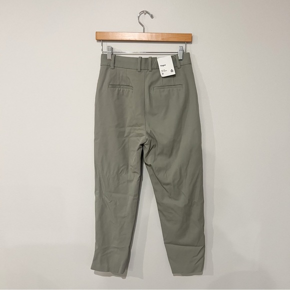 Aritzia Babaton Vogue Mid Rise Tapered Leg Pants Gray - Picture 6 of 7